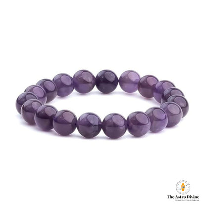 Natural Amethyst Relief Anxiety & Stress Charm Bracelet